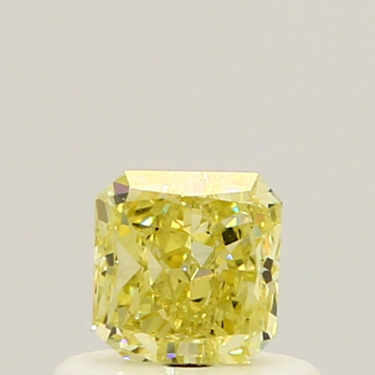 GIA 0.44 Fancy Yellow-VS1 Radiant Diamond