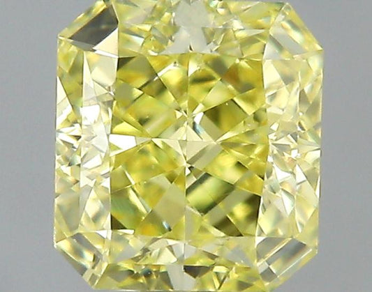 GIA 0.46 Fancy Yellow-VS1 Radiant Diamond