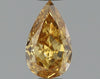 GIA 0.55 Fancy Intense Yellow Orange-SI2 Pear Diamond