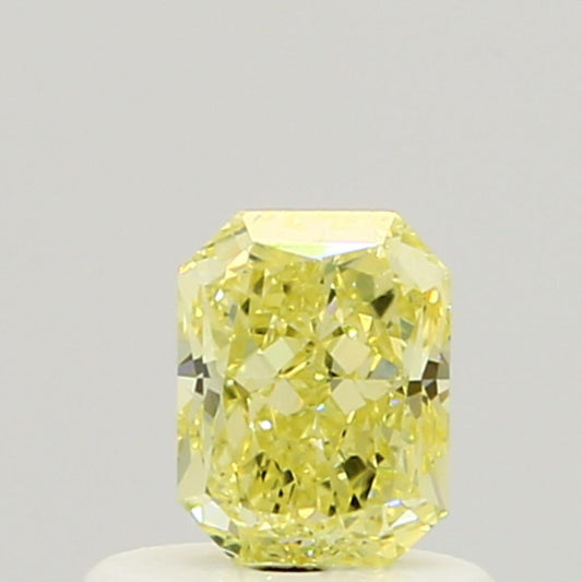 GIA 0.52 Fancy Yellow-VVS1 Radiant Diamond