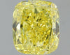 GIA 1.89 Fancy Vivid Yellow-SI1 Cushion Diamond