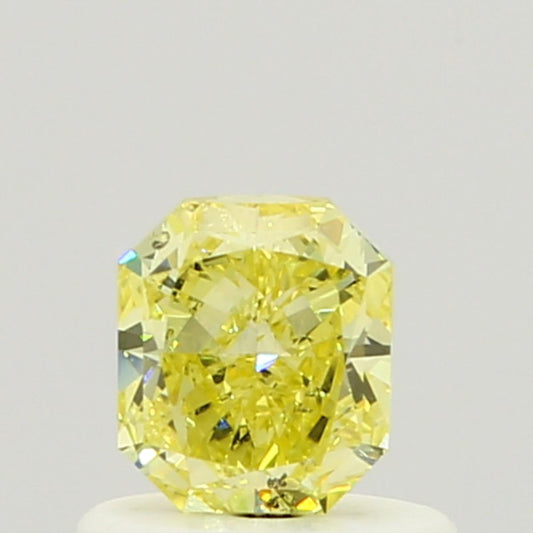 GIA 0.51 Fancy Intense Yellow-SI1 Radiant Diamond