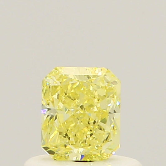 GIA 0.51 Fancy Yellow-VS1 Radiant Diamond