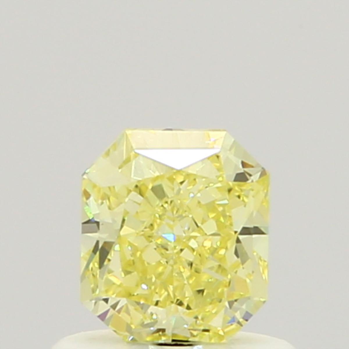 GIA 0.62 Fancy Yellow-VS1 Radiant Diamond