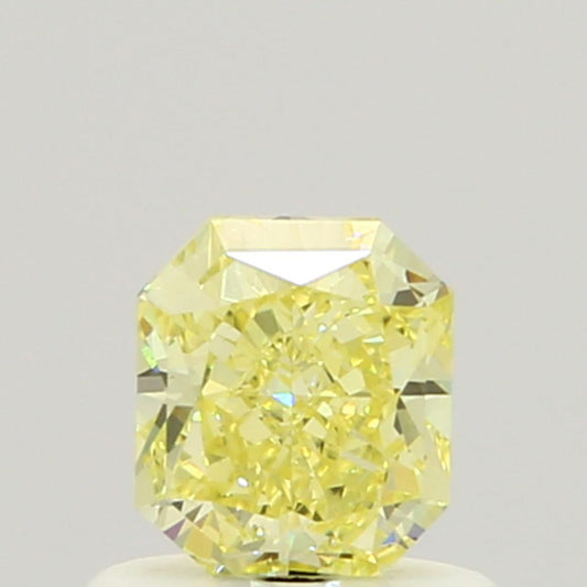 GIA 0.62 Fancy Yellow-VS1 Radiant Diamond
