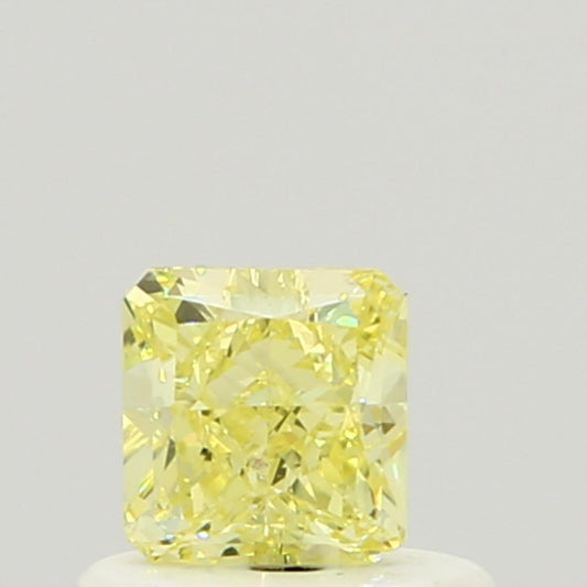 GIA 0.47 Fancy Yellow-VS1 Radiant Diamond