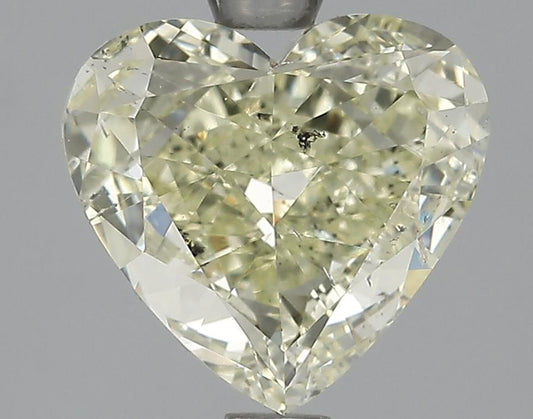 GIA 2.05 Fancy Yellow-SI2 Heart Diamond