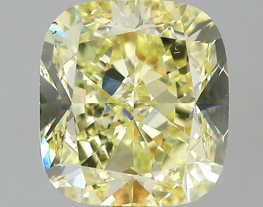 GIA 1.81 Fancy Light Yellow-VS2 Cushion Diamond