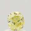 GIA 0.59 Fancy Yellow-VS1 Cushion Diamond