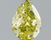 GIA 0.89 Fancy Greenish Yellow-VS1 Pear Diamond