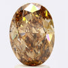 GIA 3.02 Fancy Dark Orangy Brown-SI2 Oval Diamond