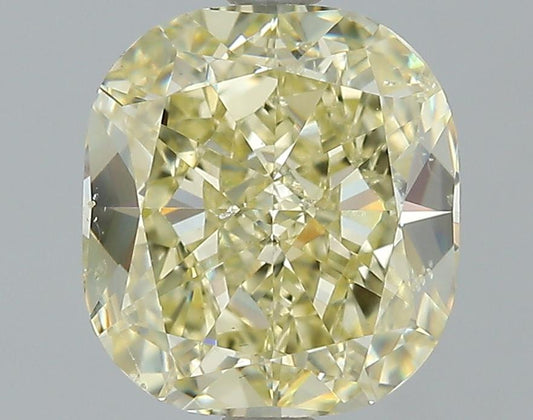 GIA 2.06 Fancy Yellow-SI1 Cushion Diamond