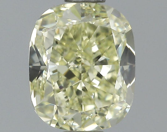 GIA 1.36 Fancy Yellow-VS1 Cushion Diamond