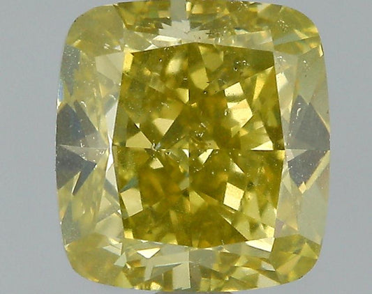 GIA 1.16 Fancy Brownish Greenish Yellow-SI1 Cushion Diamond