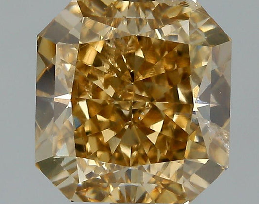 GIA 2.1 Fancy Brown Yellow-SI2 Radiant Diamond
