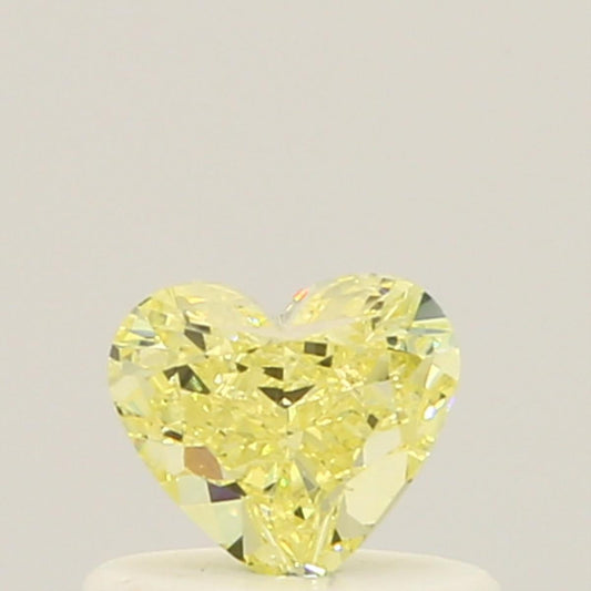 GIA 0.45 Fancy Yellow-VS2 Heart Diamond