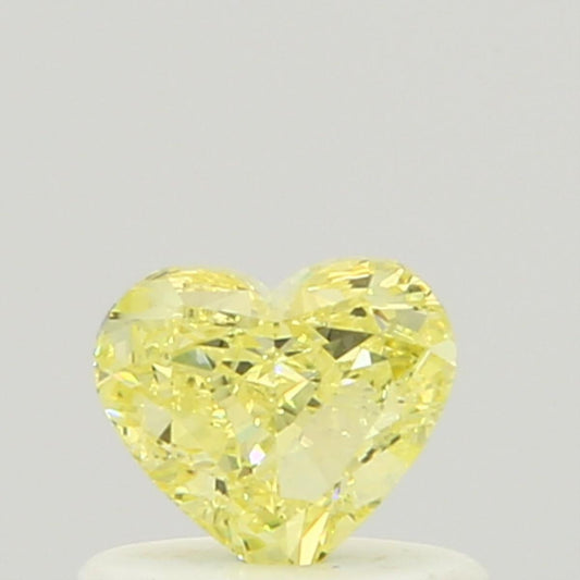 GIA 0.49 Fancy Yellow-VS2 Heart Diamond