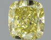 GIA 0.72 Fancy Vivid Yellow-VS1 Cushion Diamond