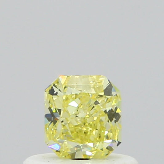 GIA 0.43 Fancy Yellow-VS2 Radiant Diamond