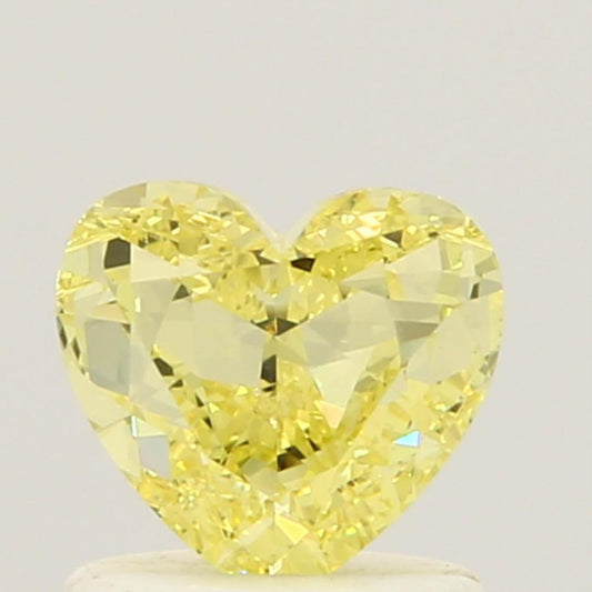 GIA 0.62 Fancy Yellow-VS2 Heart Diamond