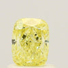 GIA 0.84 Fancy Yellow-VVS2 Cushion Diamond