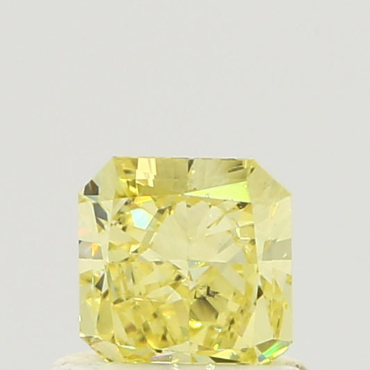 GIA 0.71 Fancy Intense Yellow-SI2 Radiant Diamond