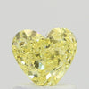 GIA 0.71 Fancy Yellow-VS2 Heart Diamond