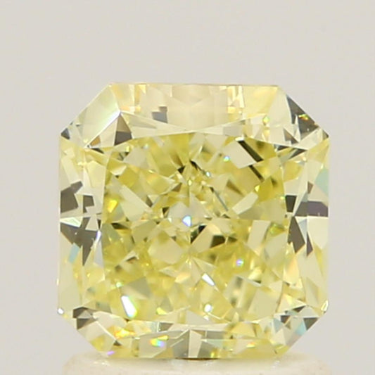GIA 1.31 Fancy Light Yellow-VVS2 Radiant Diamond