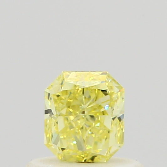 GIA 0.51 Fancy Yellow-VS1 Radiant Diamond