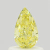 GIA 0.55 Fancy Yellow-VS2 Pear Diamond