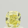 GIA 0.59 Fancy Yellow-VVS2 Cushion Diamond