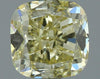 GIA 0.54 Fancy Yellow-VVS1 Cushion Diamond