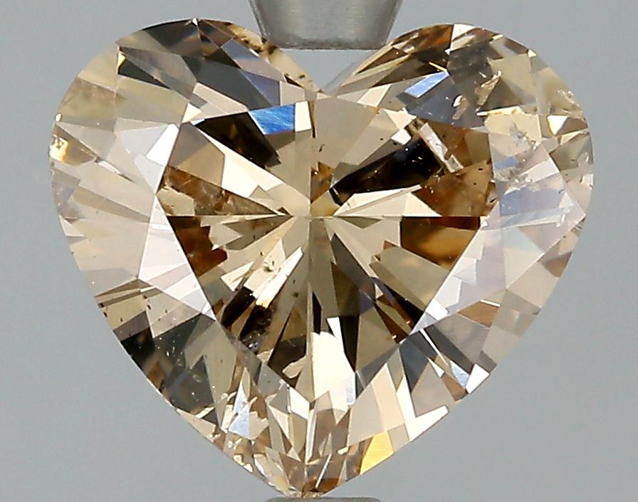 GIA 1.54 Fancy Yellowish Brown-SI2 Heart Diamond