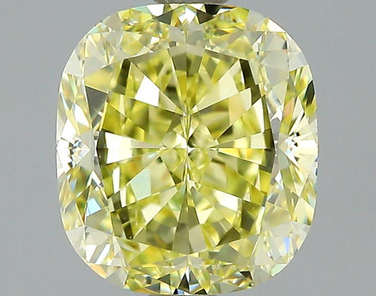GIA 1.87 Fancy Yellow-IF Cushion Diamond