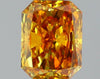 GIA 0.56 Fancy Deep Yellow Orange-VS2 Radiant Diamond