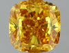 GIA 0.5 Fancy Intense Orange Yellow-VS1 Cushion Diamond