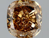 GIA 1.51 Fancy Orange Brown-SI1 Cushion Diamond