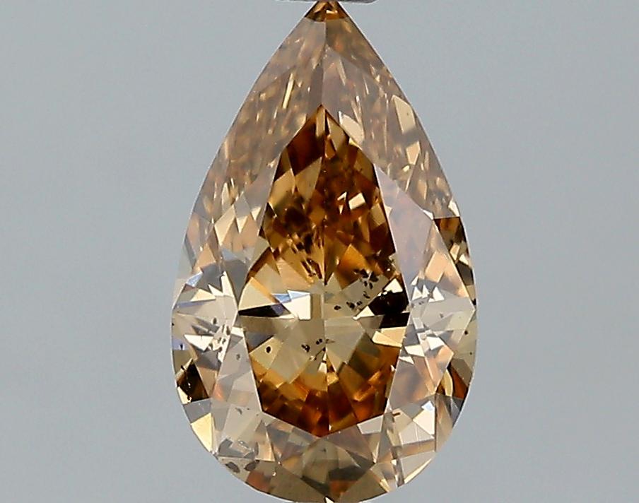 GIA 1.02 Fancy Orange Brown-SI2 Pear Diamond