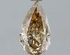 GIA 1.01 Fancy Light Yellowish Brown-SI2 Pear Diamond