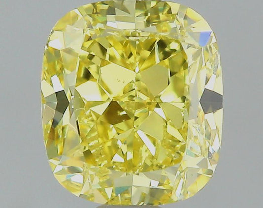 GIA 1.02 Fancy Intense Yellow-SI2 Cushion Diamond