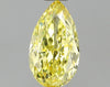 GIA 0.41 Fancy Intense Yellow-VVS2 Pear Diamond