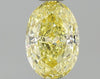 GIA 0.41 Fancy Intense Yellow-VS2 Oval Diamond