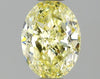 GIA 0.42 Fancy Light Yellow-VS2 Oval Diamond