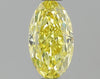 GIA 0.64 Fancy Intense Yellow-VVS2 Oval Diamond