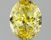 GIA 0.5 Fancy Intense Yellow-VVS1 Oval Diamond