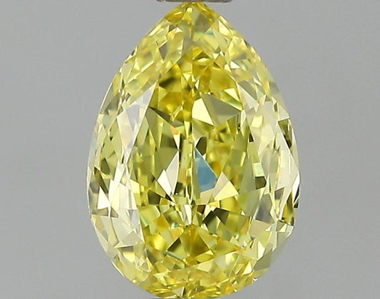 GIA 0.51 Fancy Intense Yellow-VVS1 Pear Diamond