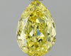 GIA 0.51 Fancy Intense Yellow-VVS1 Pear Diamond