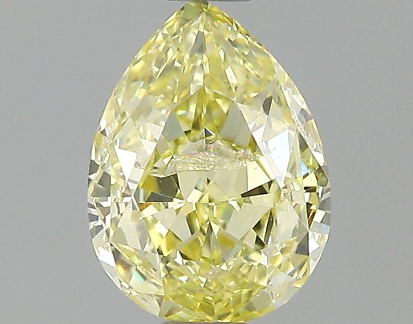 GIA 0.56 Fancy Yellow-I1 Pear Diamond
