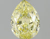 GIA 0.56 Fancy Yellow-I1 Pear Diamond