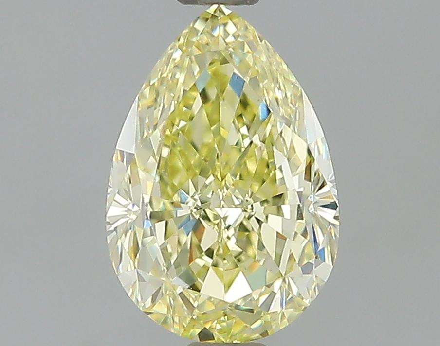 GIA 1.08 Fancy Light Yellow-VVS2 Pear Diamond